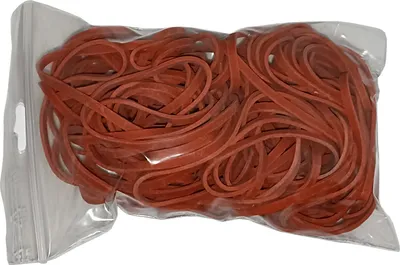 Produktbild von 100g Gummiringe Gummibänder rot 80 mm Ø 1,5 x 3 mm breit Haushaltsgummis
