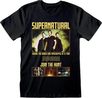 Produktbild von Supernatural - T-Shirt für Herren/Damen Uni HE3743 (S) (Schwarz)