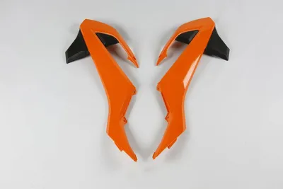 Obrázek produktu pro Kühlerdeckel Für Ktm Sx 65 '16-22, Barva Oem '16 Und '18 (Orange/Schwarz)