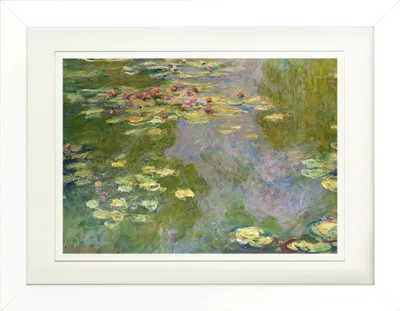 Produktbild von Claude Monet Gerahmtes Bild Mit Edlem Passepartout | Wand-Bilder | Im Bilderrahmen - Seerosen, 1919 (30 x 40 cm)