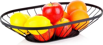 Immagine prodotto di Cestino per la frutta in metallo nero MISTY 40,5x25,5 cm