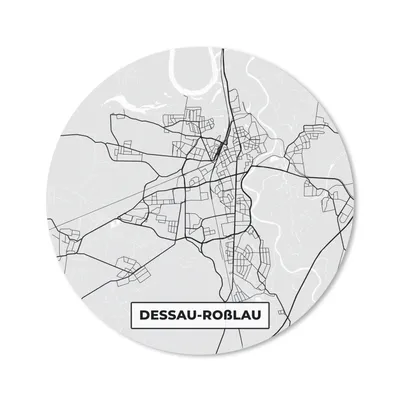 Produktbild von MuchoWow® Mauspad Mousepad Deutschland - Karte - Dessau-Roẞlau - Stadtplan 20x20 cm - Mousepads - Maus Mat - Pad - Mausunterlage - Schreibtischmatte