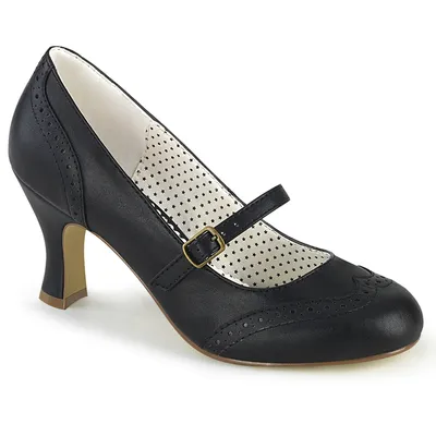 Obrázok produktu pre FLAPPER-32 dámske lodičky značky Pin Up Couture, čierne EU 42, US 12