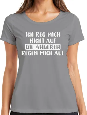 Obrázok produktu pre Sarkastické vtipné výroky Humorné dámske tričko, sivá, M