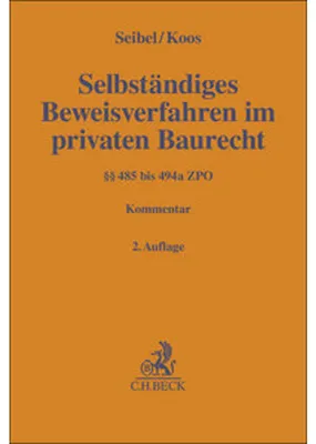 Immagine prodotto di Selbständiges Beweisverfahren im privaten Baurecht