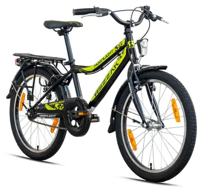 Produktbild von 20 Zoll Kinderfahrrad Jungen Fahrrad mit Rücktrittbremse RH 33 Schwarz Grün NEU -041
