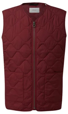 Productafbeelding van s.Oliver heren vest, model 2184688, kleur 3901 (rood)