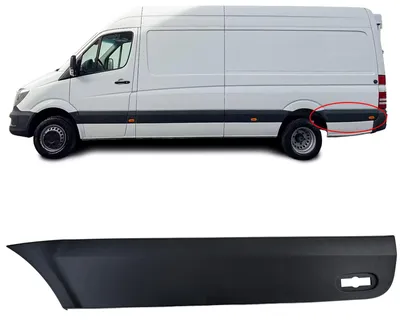 Für Mercedes Sprinter W906 06-18 Seitenleiste Türleiste Zierleiste HINTEN LINKS in der Farbe von Carparts-Online GmbH