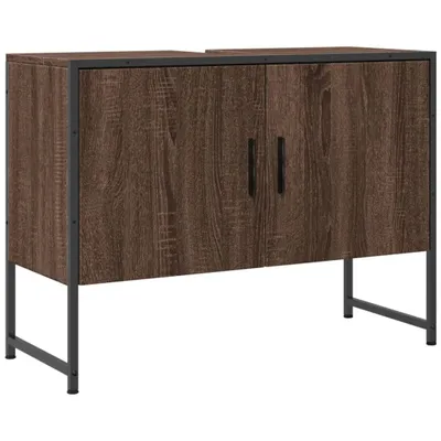 Obrázok produktu pre vidaXL Umývadlová skrinka hnedá Dub Optics 80x33x60 cm