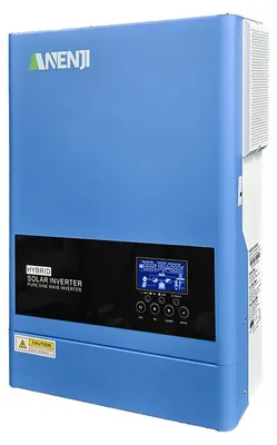 Obrázek produktu pro Hybridní solární měnič s možností připojení k síti i bez ní – ANJ-6200W-48V-WIFI – 6,2 kW, 48 V – 220–240 V, jednofázový – MPPT 120 A, fotovoltaické panely 60–500 V – Čistá sinusoida, Wi-Fi