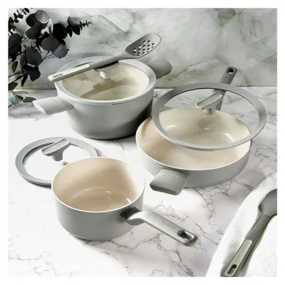 Produktbild von Stielkasserolle mit Antihaftbeschichtung und Deckel Balance Moonmist 18cm