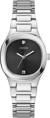 Obrázek produktu pro Dámské náramkové hodinky Guess Eve stříbrné, černé 32 mm GW0615L1