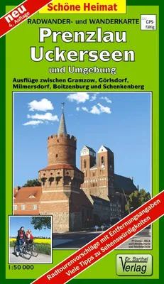 Produktbild von Radwander- und Wanderkarte Prenzlau, Uckerseen und Umgebung