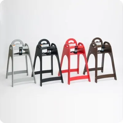 Produktbild von Koala Kunststoff Hochstuhl Design KB105 - Stapelbar - Antibakterielle Oberfläche, Farbe:Rot