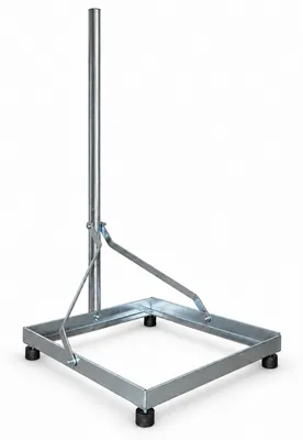Produktbild von PremiumX Balkonständer 50x50cm Stahl 1m Mast SAT Flachdachständer