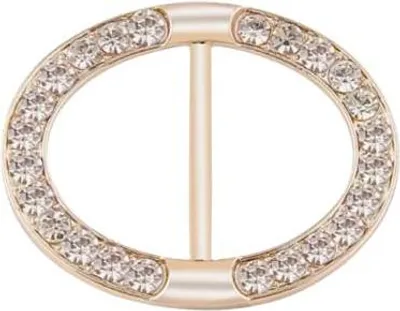 Produktbild von Der Glanz der Eleganz - eine universelle ovale Goldschnalle