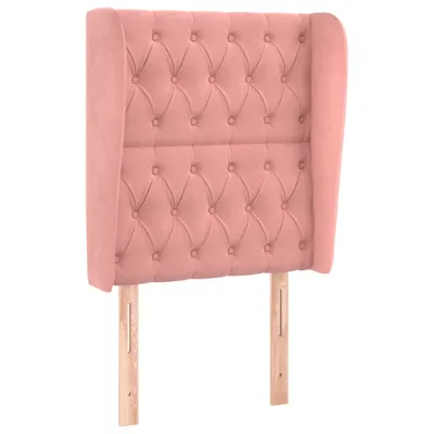 Produktbild von vidaXL Kopfteil mit Ohren Rosa 83x23x118/128 cm Samt