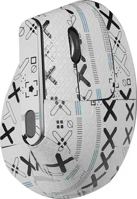 Produktbild von INF Verbesserte Mausaufkleber für Logitech MX Vertical Weiß