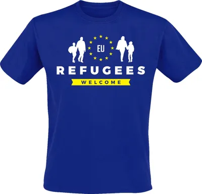 Produktbild von Refugees Welcome - T-Shirt royal