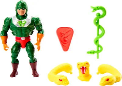 Produktbild von Mattel HKM80 Masters of the Universe Origins Actionfigur Deluxe KING HISS