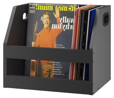 Immagine prodotto di Omgoods - Scatola porta-vinili con maniglia e organizer