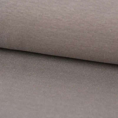 Produktbild von Kreativstoff Meterware Strickschlauch Bündchenstoff fein grau 35cm
