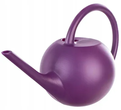 Image de Arrosoir pour la maison et le jardin - Petit arrosoir en plastique - 1,2 litre - Pour les fleurs et les plantes - Couleur violette