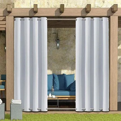 Image de Kit de stores extérieurs résistants à l'eau - Blanc - 213 x 132 cm (H x L)