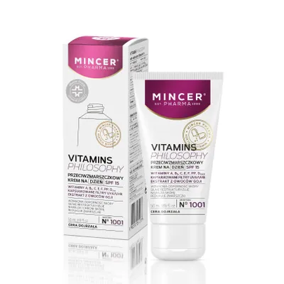 Obrázok produktu pre Mincer Pharma Vitamins Philosophy Krem na dzień SPF15 No.1001, 50ml