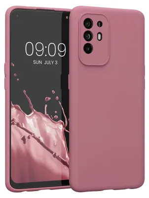 Produktbild von kwmobile Slim Case kompatibel mit Oppo A94 (5G) Hülle - Handyhülle aus Silikon in Dark Rose