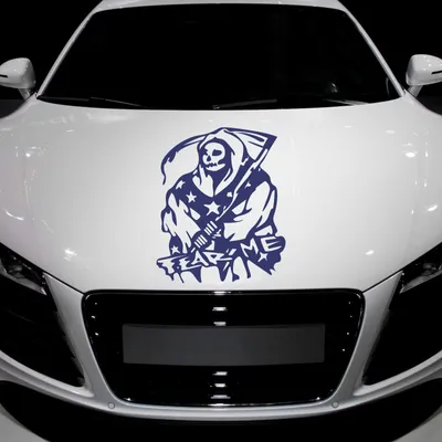 Produktbild von Aufkleber - Autoaufkleber "Fear me" 60cm x 50cm königsblau - Tuning Carystyling Heckscheibe Auto