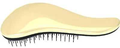 Produktbild von Haarbürste Gold für nasses & trockenes Haar, schonendes Entwirren, Glanz & Glätte
