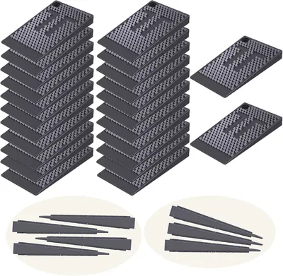 Produktbild von 24er Set Möbelkeile aus Kunststoff zur Nivellierung von Möbeln