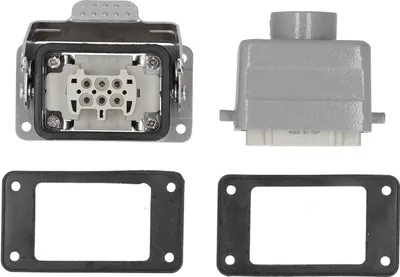 Obrázek produktu pro Heavy Duty konektor 6 kontaktů svorkovnice Průmyslová vodotěsná zásuvka pro letectví