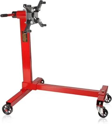 Obrázok produktu pre Stojan na motory do 900 kg, otočný motorový držiak o 360°, nastaviteľný a stabilný | Zdvihák motorov, zdvihák prevodoviek, držiak prevodoviek (450 kg)