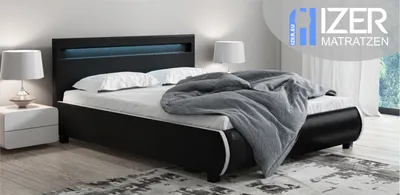 Produktbild von Matratze 135x190 |24 cm hoch|Zweiseitig H3| 7 Zonen | Taschenfederkern | Versteppter Bezug | Federkernmatratze