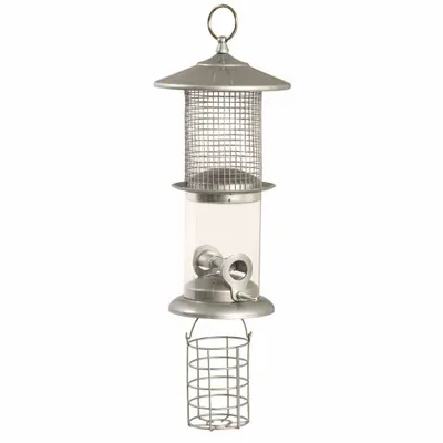 Image de SIENA GARDEN Colonne d'alimentation triple pour nourriture mélangée, noix et boules de mésanges H22037