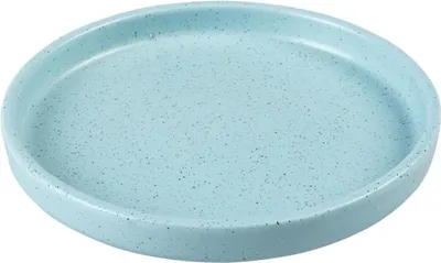 Produktbild von Duvoplus flacher Keramiknapf Stone Speckle - türkis
