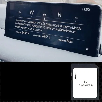 Immagine prodotto di Scheda SD di navigazione GPS Europa-Turchia-Russia 2025 (BJGB66EZ1B) - database mappe Q2.2023 - compatibile con MAZDA Connect 2