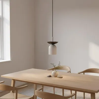 Zdjęcie produktu dla Lampa wisząca EGO ze stali w kolorze szarym
