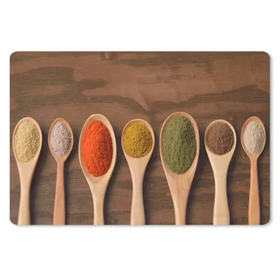 Produktbild von MuchoWow® Mauspad Mousepad Schöpfkelle - Kräuter - Lebensmittel - Gewürze - Tisch 27x18 cm - Mousepads - Maus Mat - Pad - Mausunterlage - Büroartikel - Desk Matten