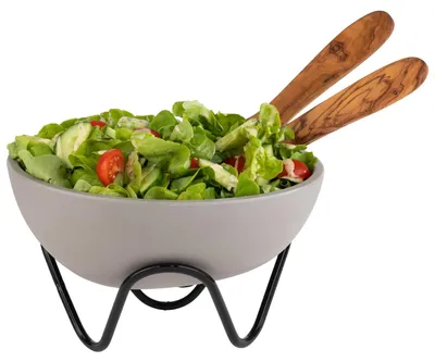 Produktbild von APS 33306 Buffetständer "WAVE", Ø 20 cm, H: 9,5 cm, Metall, schwarz