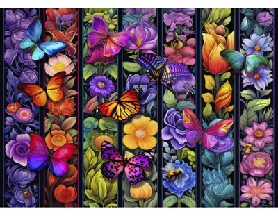Obrázok produktu pre Bluebird Puzzle Kvety a lietadlá - 500 dielikov farebného puzzle