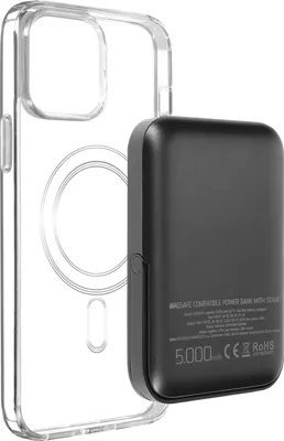 Zdjęcie produktu dla Zestaw do ładowania Apple iPhone 13 Pro Max MagSafe, etui + powerbank 5000 mAh, Swissten
