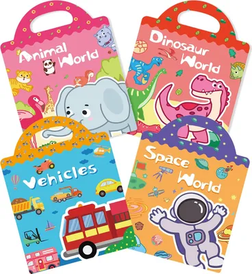 Immagine prodotto di GUYUCOM Wiederverwendbares Stickerbuch Set Kinder Spielzeug ab 2 Jahren