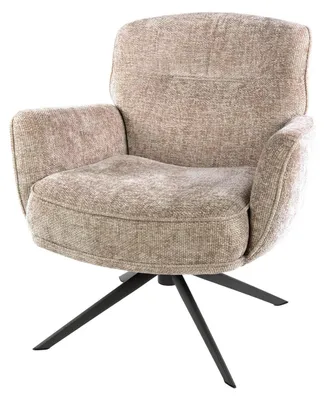 Obrázok produktu pre FURNLUX kreslo Forza Ecru a čierna 75 cm / Hlavná farba: béžová / Rozmery: 75 x 83 x 79 cm