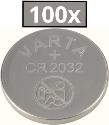 Produktbild von 100x Varta Lithium 3V CR2032-P Bulk 3V/220mA lose