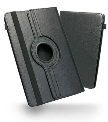 Produktbild von Schutzhülle 360 Drehbar Tablet Hülle 10 10,1 10,2 10,3 10,4 10,5 11 Zoll TascheFarben:Schwarz