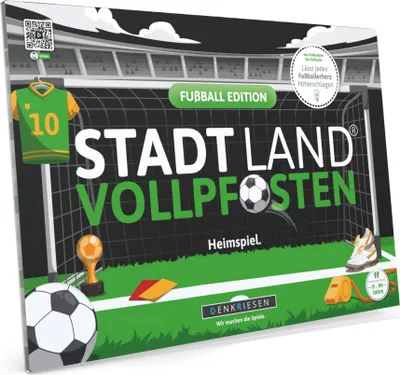 Produktbild von Stadt Land Vollpfosten® Fußball Edition – "Heimspiel." | A4 Spielblock