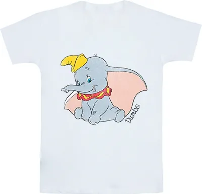 Immagine prodotto di Dumbo - Maglietta "Classic" per bambina BI477 (128) (Bianco)